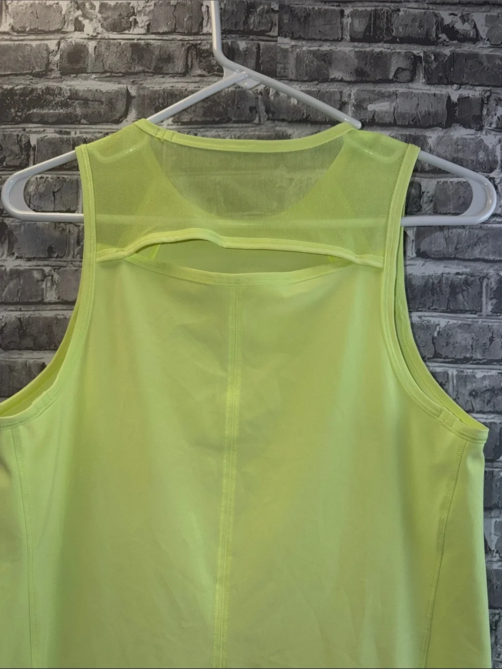 Women’s Lululemon Neon Yellow Performance Tank Top - Lightweight Activewear
